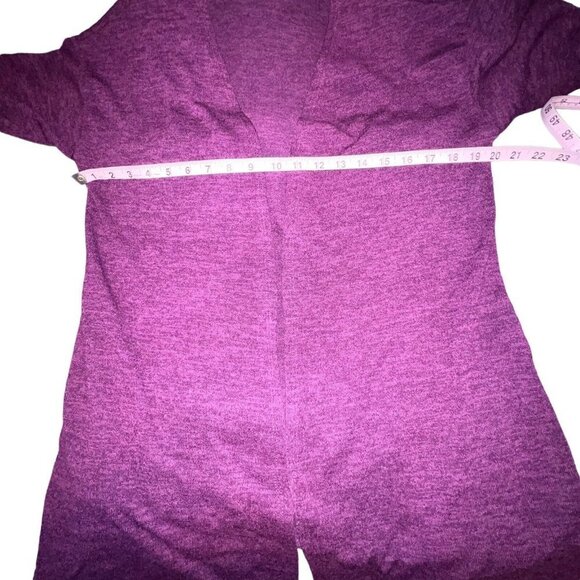 SHOP BASIC PURPLE OPEN‎ CARDIGAN STYLE P1125 WOMEN SIZE LARGE POLYESTER SWEATER - Picture 4 of 8